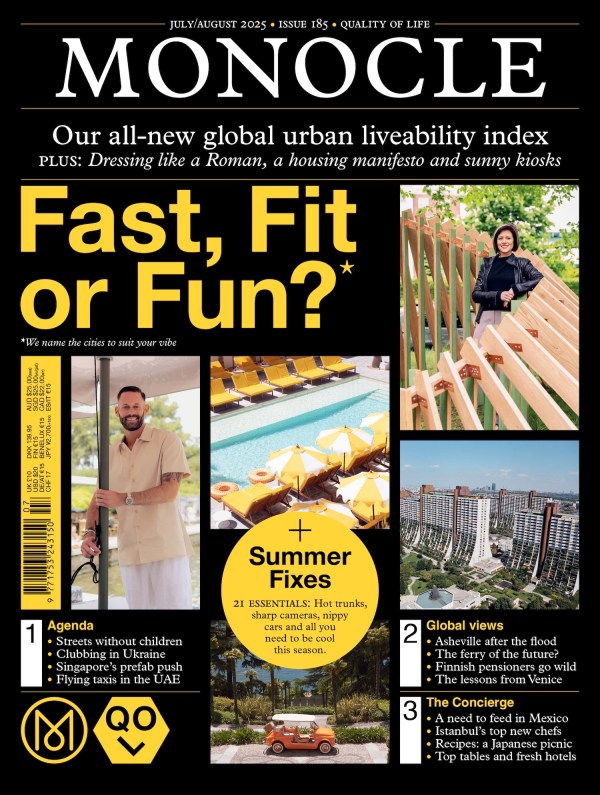 Monnocle July August issue 185 cover