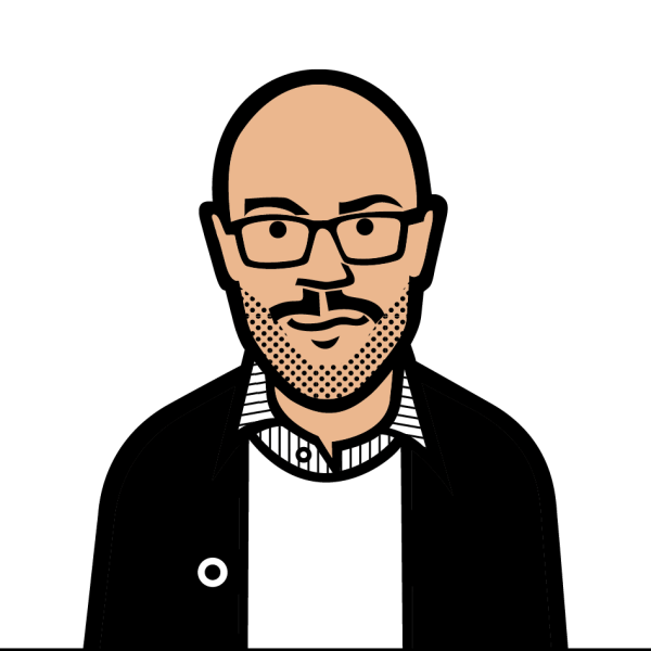 David Kaufman illustrated headshot