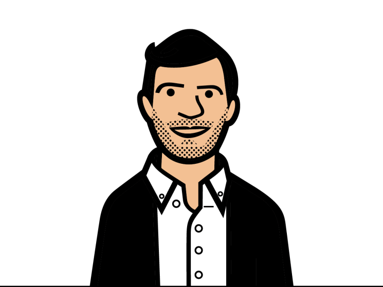 Gregg Scruggs illustrated headshot