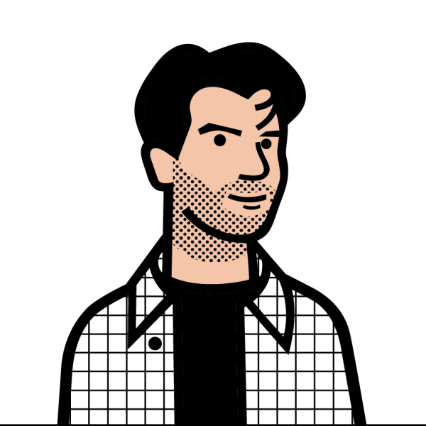 Nic Monisse illustrated headshot